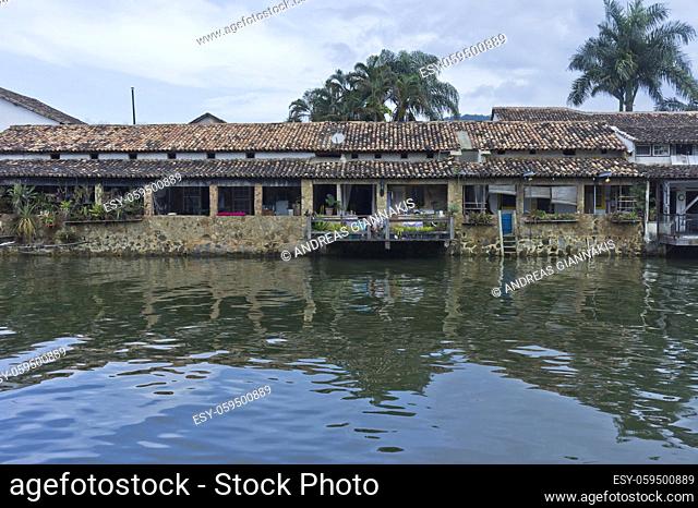 Paraty, Old city canal view, Brazil, South America