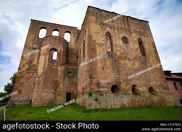 limburg an der haardt monastery ruins, former benedictine abbey, german wine route, bad dürkheim, rhineland-palatinate, germany