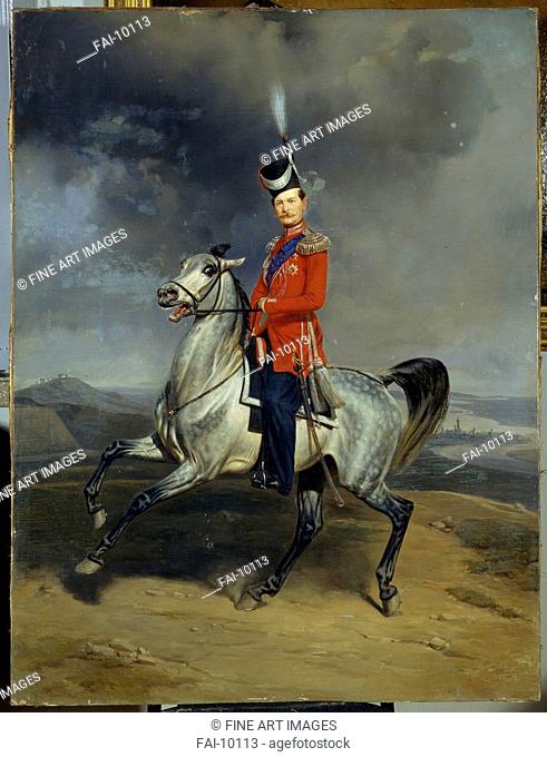 Cossack’s General Shamshin. Willewalde, Gottfried (Bogdan Pavlovich) (1818-1903). Oil on canvas. Russian Painting of 19th cen. . 1866