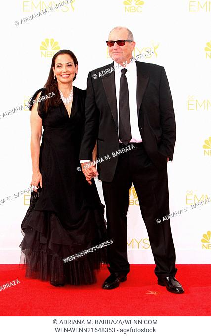 66th Primetime Emmy Awards - Press Room held at The Nokia Theatre L.A. Live! Featuring: Catherine Rusoff, Ed O'Neill Where: Los Angeles, California