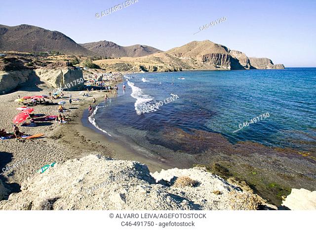 Isleta del Moro fishing village, Cabo de Gata-Níjar Natural Park. Almería province, Andalusia. Spain