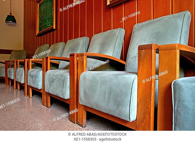 chairs, living room, Balneari Prats, Caldes de Malavella, Catalonia, Spain