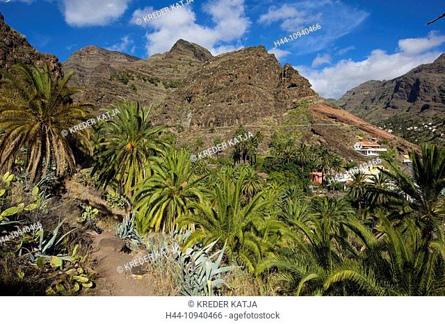 Canaries, Europe, Canary islands, La Gomera, Spain, outside, day, nobody, Valle Gran Rey, house, home, houses, homes, buildings, constructions, architecture