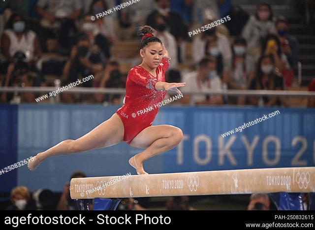 Sunisa LEE (USA), Action, Artistic Gymnastics, Gymnastics, Apparatus Final, Women's Balance Beam, Apparatus Final, Women's Balance Beam on 08/03/2021 at Ariake...