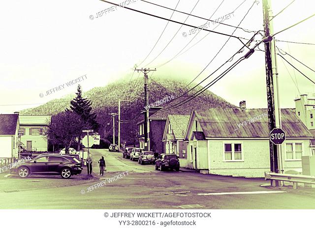 Neighborhood near downtown Sitka, Alaska, USA