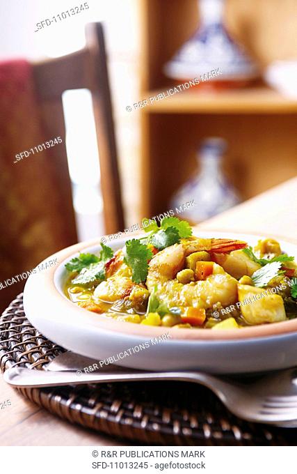 Seafood curry Moroccan