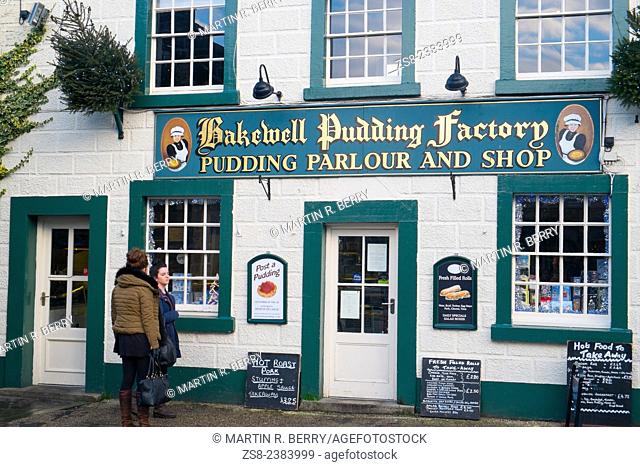 Bakewell famous pudding and parlour shop in Bakewell, Derbyshire, England