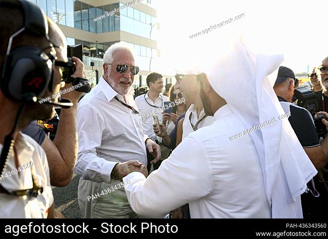 Lawrence Stroll (CAN, Aston Martin Aramco Cognizant F1 Team), Mohammed Ben Sulayem (UAE, FIA President), F1 Grand Prix of Abu Dhabi at Yas Marina Circuit on...