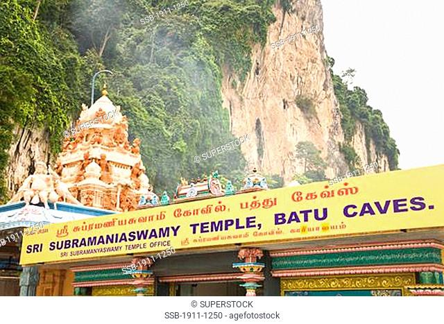Batu Caves Sri Subramaniaswamy Hindu Temple ourskirts of capital city of Kuala Lumpur Malaysia Peninsula Malaysia SE Asia