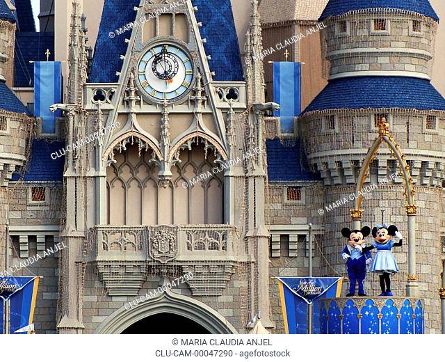 Cinderella Castle, Magic Kingdom, Orlando, Florida, United States, North America