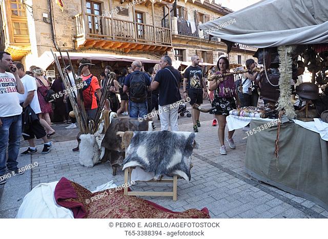 Spain. Zamora, Puebla de Sanabria. Mercado Medieval de Puebla de Sanabria, del 15 al 18 de Agosto 2019. Fiesta de Interés Turístico Regional