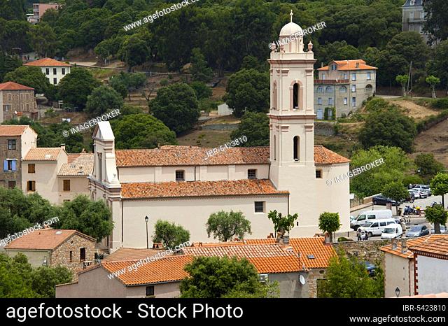 Church, Piana, Calanche, Corsica, France, Europe