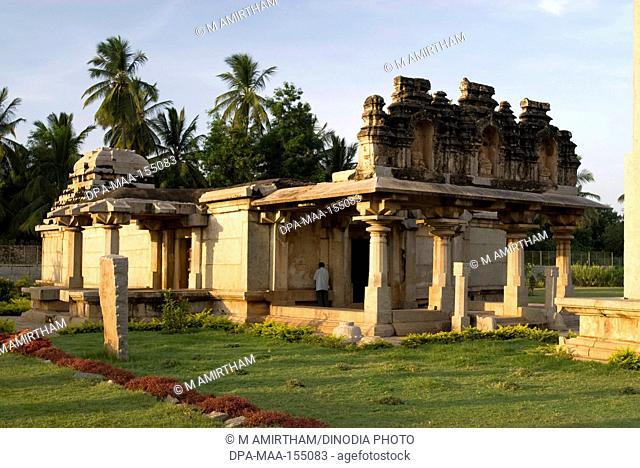 Ganigitti Jaina temple in 1368 AD in Hampi ; Karnataka ; India