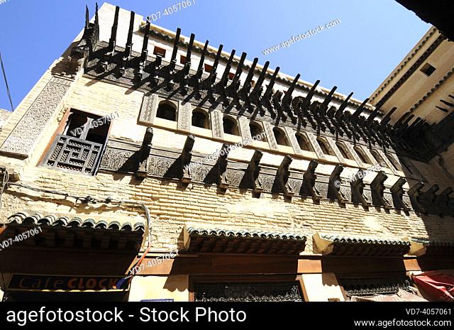 Medina quarter of Fes (World Heritage Site), traditional building. Morocco