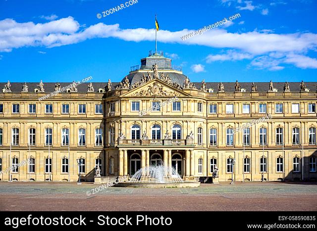 An image of the new castle in Stuttgart south Germany