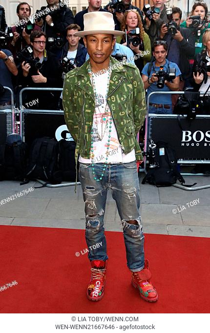 The GQ Men Of The Year Awards 2014 held at the Royal Opera House - Arrivals Featuring: Pharrell Williams Where: London, United Kingdom When: 02 Sep 2014 Credit:...