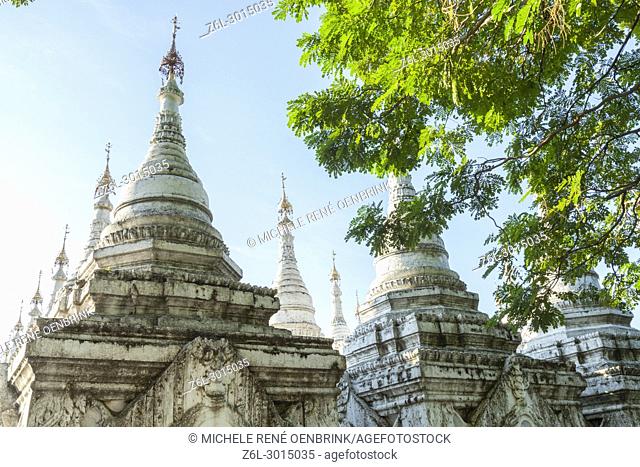Kuthodaw Pagoda in Mandalay Myanmar