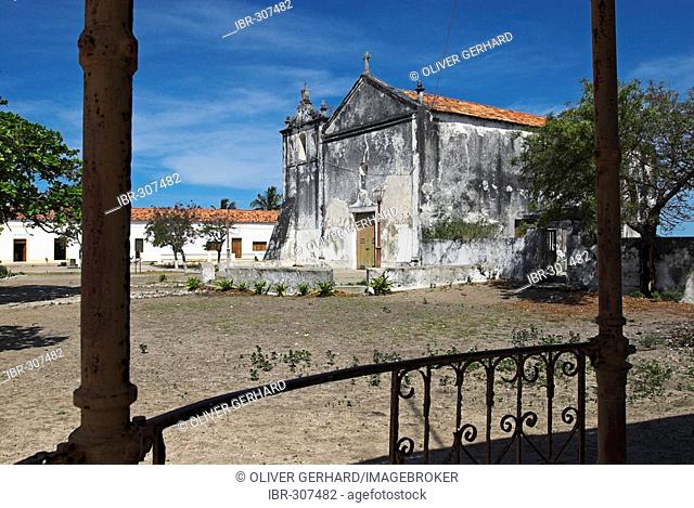 Church in the ghost town of Ibo Island, Quirimbas islands, Mozambique, Africa