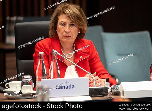 13 June 2022, Hessen, Frankfurt/Main: Mona Nemer, Chief Science Advisor of Canada, participates in a meeting of the science ministers of the G7 countries at the...