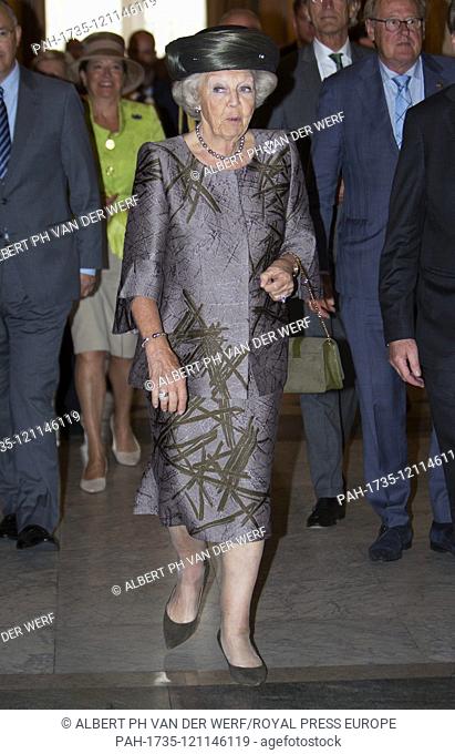 Princess Beatrix of The Netherlands at the city hall in Rotterdam, on June 07, 2019, to attend the the celebration of the 250th anniversary of the Batavian...