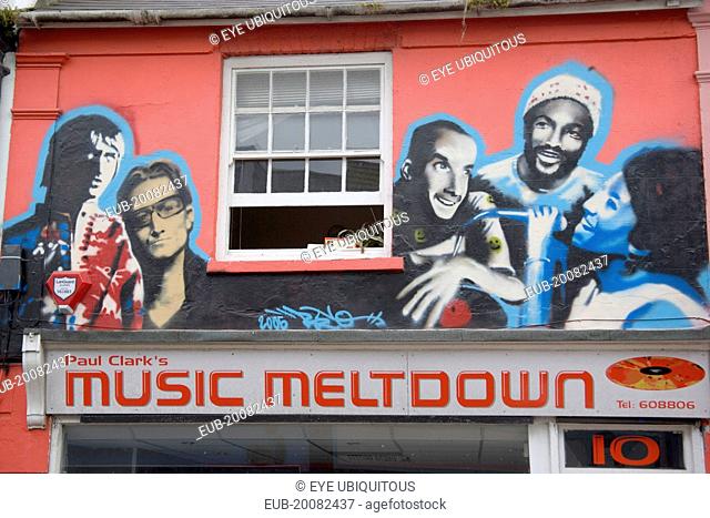 Paul Clark’s Music Meltdown record shop in Sydney Street, North Laines area