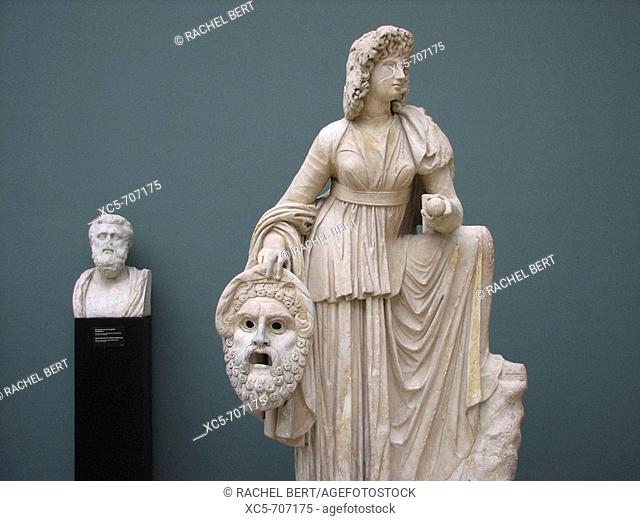 Ny Carlsberg Glyptotek. Melpomene (muse of tragedy). Monte Calvo, 2nd century A.D. marble