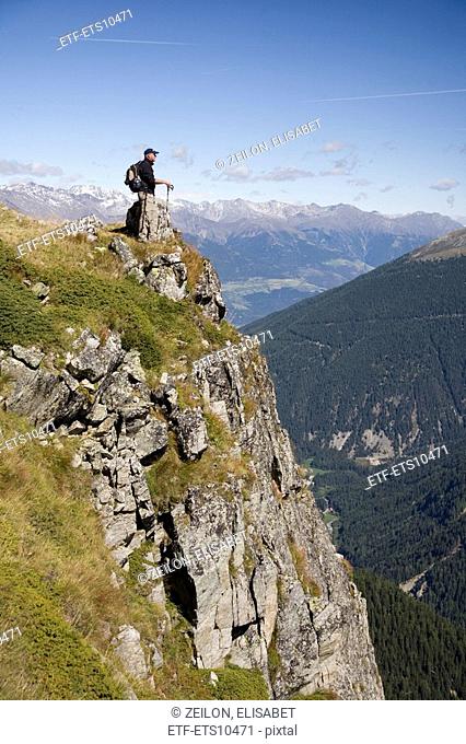 A Wanderer In The Italian Alps