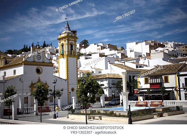 The white village of Prado del Rey in Cadiz province, Andalusia, Spain, April 2, 2010
