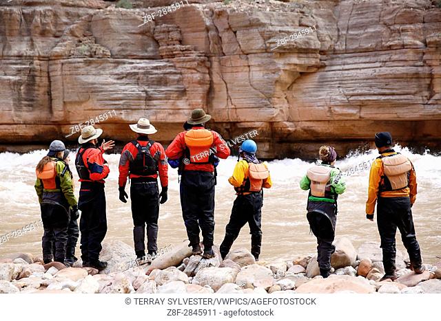 Rafters in Grand Canyon National Park, Arizona, United States