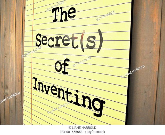 Sign the secrets of inventing