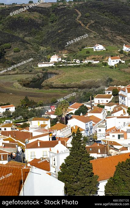 Houses in the village of Odeceixe, Algarve, Portugal