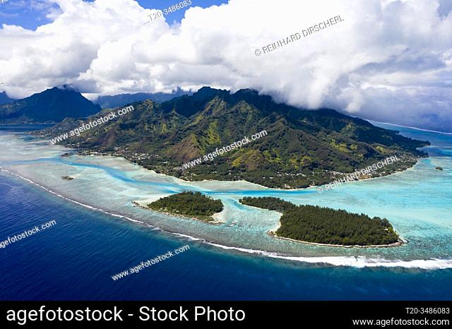 Lagoons at Northwest of Moorea, Moorea, French Polynesia
