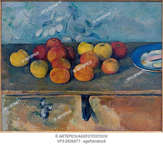 Paul Cézanne. Pommes et biscuits - Apples and Biscuits. 1879-80. Orangerie Museum - Paris