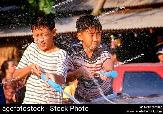 Songkran is the traditional Thai New Year and is celebrated from 13th to 15th April. This annual water festival, known in Thai as 'songkran