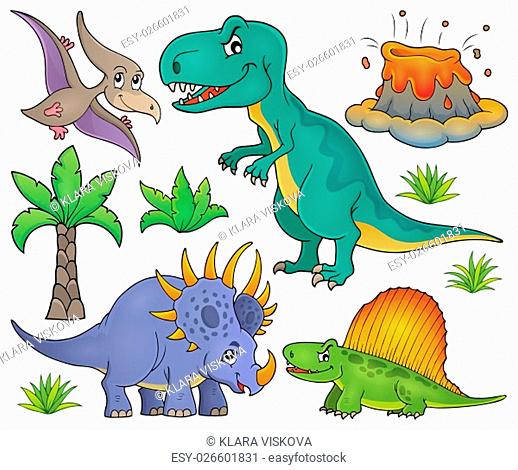 Dinosaur topic set 4 - picture illustration