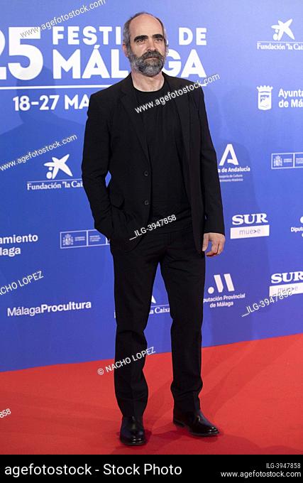 Luis Tosar attends to the Malaga Film Festival presentation at Hotel Villamagna photocall on March 3, 2022 in Madrid, Spain