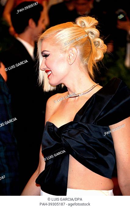 Singer Gwen Stefani arrives at the Costume Institute Gala for the ""Punk: Chaos to Couture"" exhibition at the Metropolitan Museum of Art in New York City, USA
