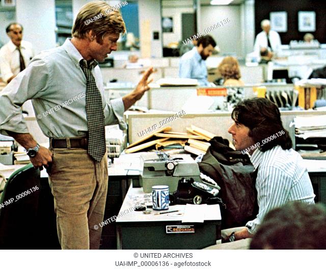 Die Unbestechlichen, (ALL THE PRESIDENT'S MEN) USA 1976, Regie: Alan J. Pakula, ROBERT REDFORD, DUSTIN HOFFMAN, Stichwort: Redaktion