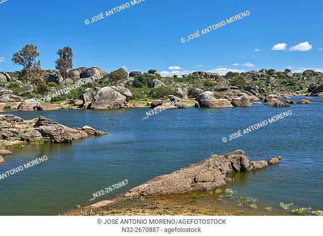 Los Barruecos Natural Park. Natural Monument, Malpartida de Caceres, Cáceres province, Spain