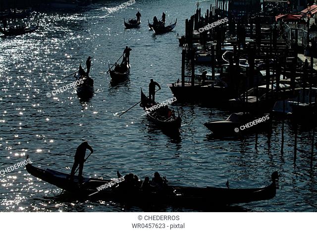 Italy Venice Gondolas and Gondoliers
