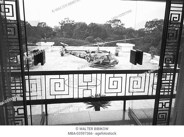Vietnam, Ho Chi Minh City, palace of the reunion, look, landing field, helicopter, s/w
