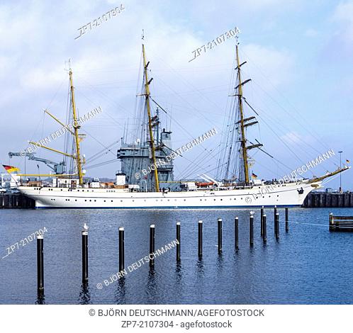 The tall ship of the German Navy called Gorch Fock
