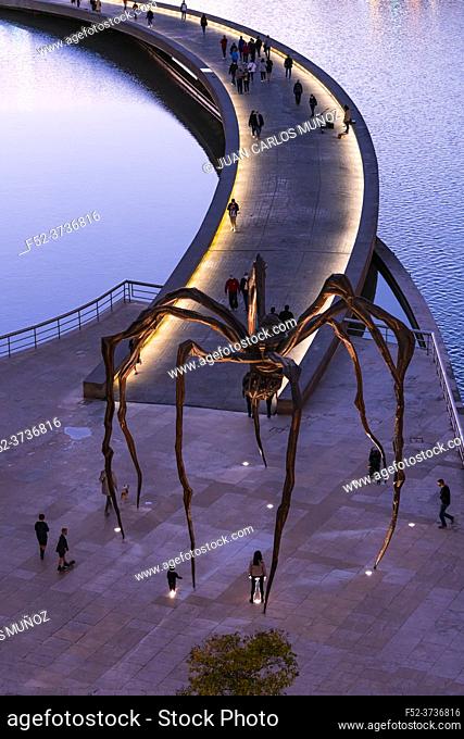 Work Mamá in the Guggenheim Museum in Bilbao. City of Bilbao in the Province of Bizkaia in the autonomous community of the Basque Country, Spain, Europe
