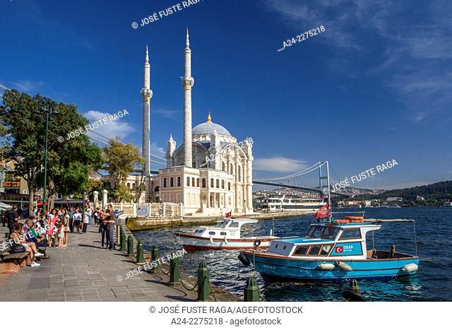 Turkey , Istambul City, Ortakoy District , Grand Mecidiye Mosque