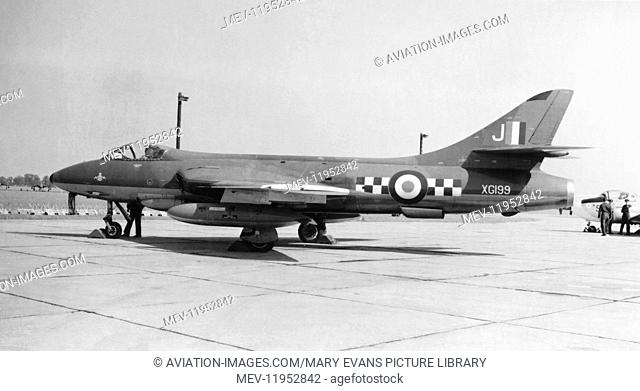 RAF Hawker Hunter of 19 Squadron Parked