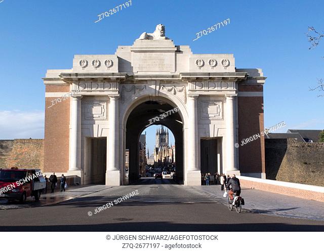 Menin Gate in Ypres, Belgium
