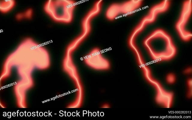 Red glow color fractal background abstract animation