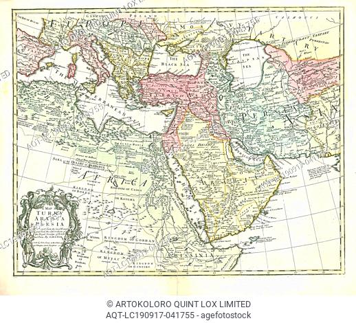 Map, A map of Turky Arabia & Persia corrected from the latest travels and from the observations of the Royal Societys of London and Paris