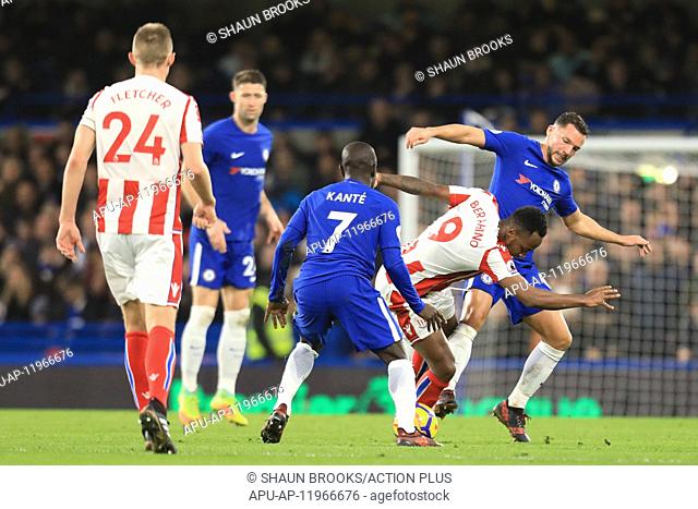 2017 EPL Premier League Football Chelsea v Stoke City Dec 30th. 30th December 2017, Stamford Bridge, London, England; EPL Premier League football