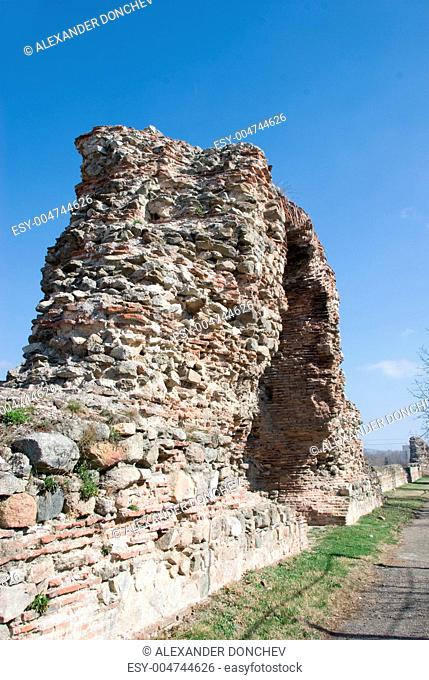 Gate of the fotress wall in Hissar, Bulgaria